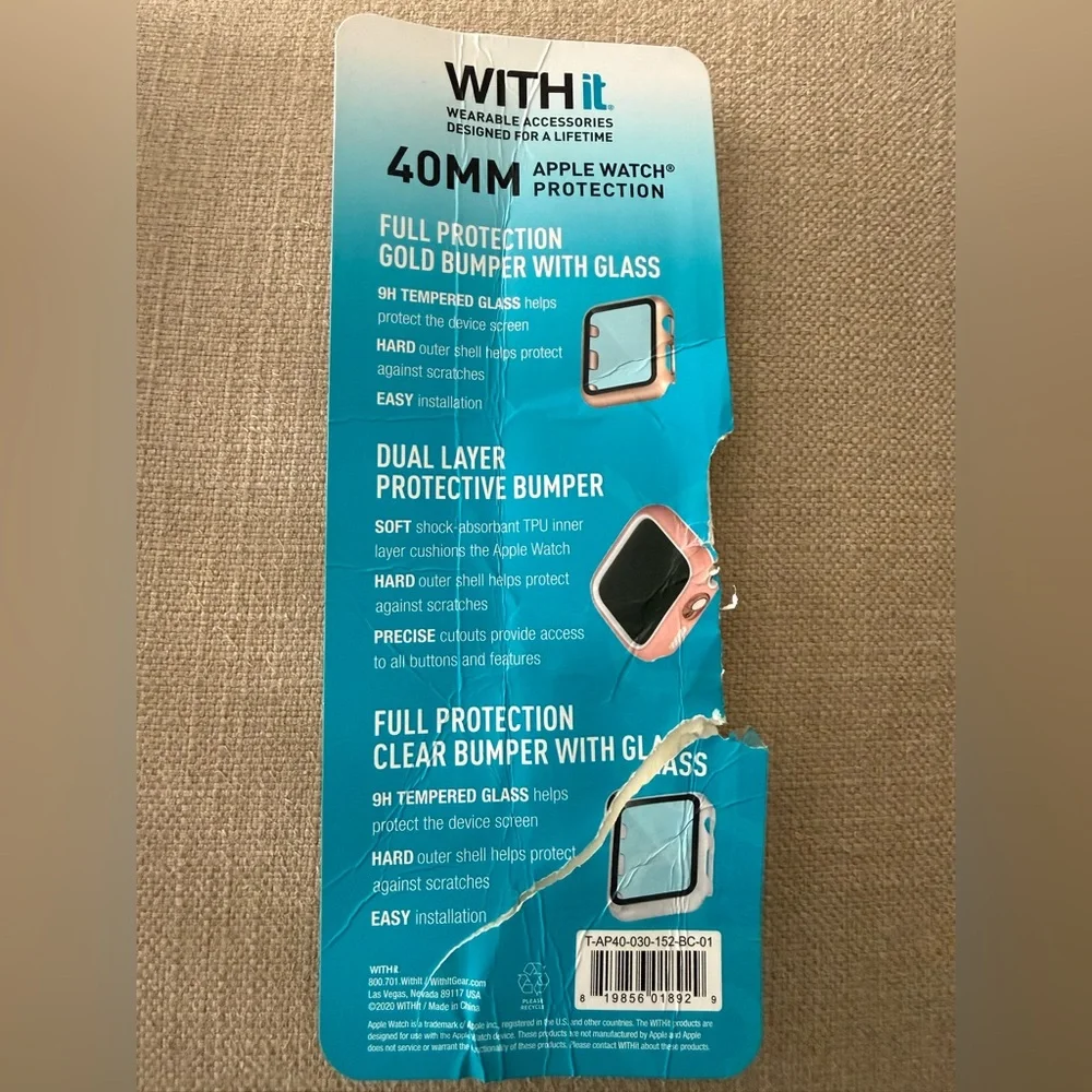 WITH it Apple Watch 40mm Protective Bumpers 2 pack